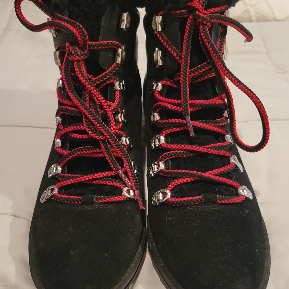Marc Fisher LTD Suede and Sherling Boots - Picture 4 of 7